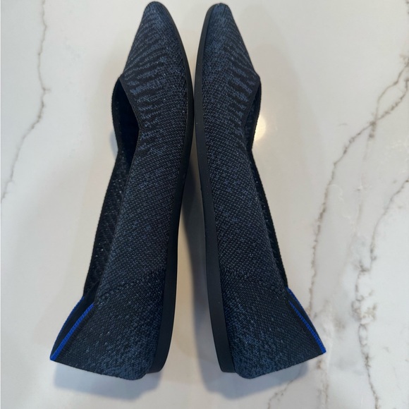 Rothy’s The Point Flat Blue Night Metallic 7.5 Retired - Picture 7 of 14